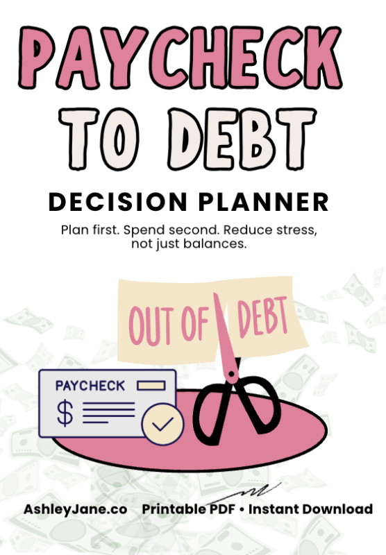 Paycheck to Debt Decision Planner