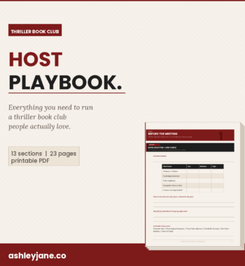 Thriller Book Club Host Kit